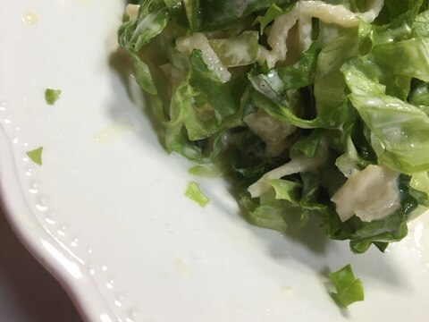 サラダ菜と切り干し大根のマヨ酢サラダ(^○^)